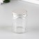 Decor for creativity Glass "Jars with a lid" silver set 6 pcs 4.7x4.7x6 cm