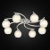 Ceiling chandelier Citilux "Christie" CL152187, 79x79x19 cm, 8x75W, E27, gray color gray