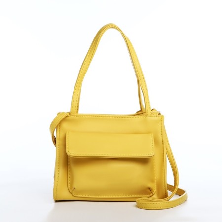 Bag Female Tout with zipper, yellow color