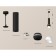 A set of suspended lamp with additional backlight by Ambrella Light, Techno, XP11020012, GU5.3, Color Black Sand