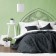 Set "Jerry": a blanket 230 x 250 cm, pillowcase 45 x 45 cm - 2 pcs, color wet asphalt