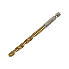 Tundra metal drill, HSS-tin, hexagonal shank, 6 x 77 mm