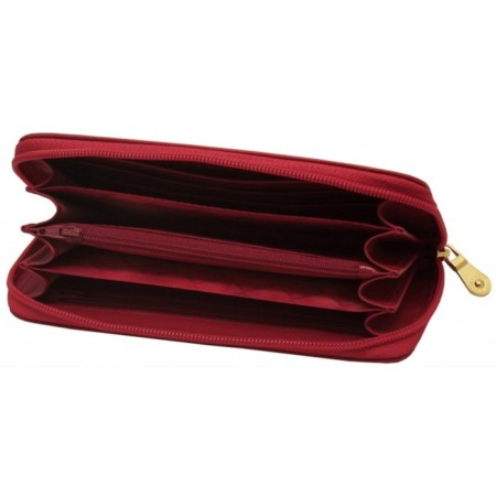 Nice lightning purse, matte leather, red color-1