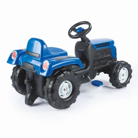 Pedal tractor DOLU RANCHERO, klaxon, blue color-2
