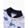 Details for children with closed legs "whales", white/blue color, height 68 cm