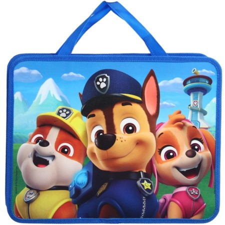 Plastic folder with A4 handles, on a zipper, 75x330x260 mm, puppy patrol-5