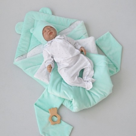 Set for discharge Demi-season Kinderlitto "Knot-2", 5 items, height 50-56 cm, mint color-2