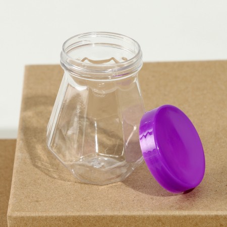 The basis for creativity and decor is a jar with a lid "City", size - 6 × 5 × 5 cm, color mix-1