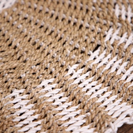 Wicker rug round 80 cm-2