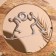 Interior souvenir in the wooden ring "Labor" 30x8x33 cm
