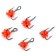 Trino hook Yaman with an egg, size 18 int, the color of FC 5 pcs.