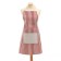 Apron Dolyana "strip red 67 x 74cm, 100%PE