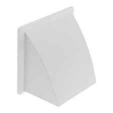 The output of the wall zein, 170 x 170 mm, d = 100 mm, with a check valve, white