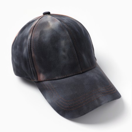 Cap "baseball cap" children, brown color/tai-dai, size 54-56