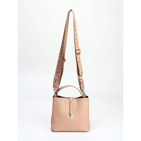 Bag Female Tout with zipper, beige color