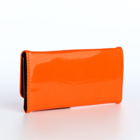 Women's wallet on a magnet, orange color-2
