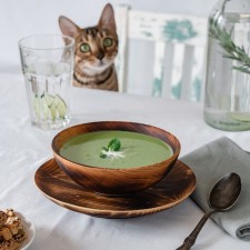 A set of wooden plates from the whole cedar MAGISTRO, 2 pcs: 20 × 2.5 cm, 16 × 6 cm, burned