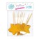 Skewers "Star", set 12 pcs., Golden color