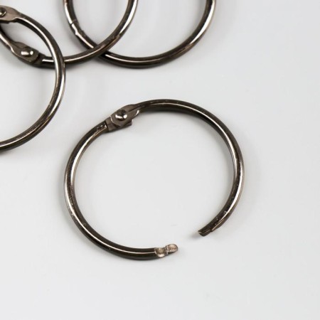 Rings for the album "needlework" KDA-045/1 (4 pcs) 4.5 cm, metallic-1