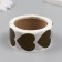 Sticker Paper "Golden Heart" Stretch-layer d = 2.5 cm 300 pcs in roll