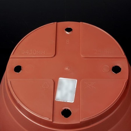 Pot with Borneo Podon, 25.8 liters, terracotta color-2