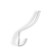 Hook furniture tundra TKT004, three -rod, white