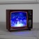 LED figure "TV with deer" 10 × 8 × 4 cm, plastic, batteries CR2032x2, glow of multi (RGB)