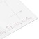 Honing panel Homsair HIC64SWH, induction, 4 burners, sensor, white