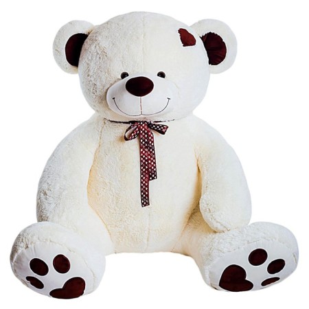 Soft toy "Bear Tony", 90 cm, white color