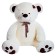 Soft toy "Bear Tony", 90 cm, white color