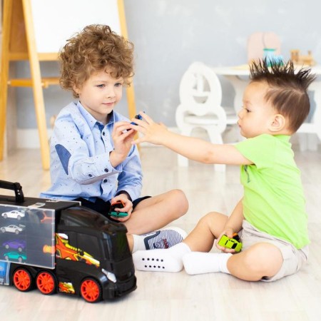 Auto -Vorot Case Givito "My City", with cars, black color, 60 cm-7