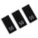 Textile strip “50”, 4.6 x 1.1 cm, black color