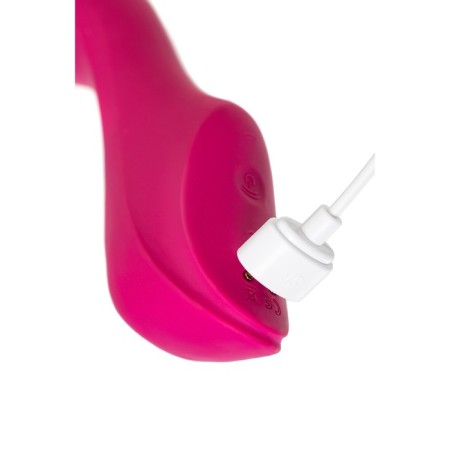 Vacuum-wave contactless stimulator of the Satiffyer Curvy Trinity 3 clitoris, silicone, red color-4