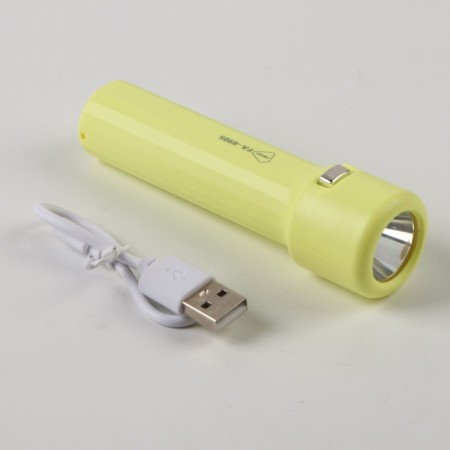 Manual battery, 1.5 W, 800 mAh, 3535LED, 3 modes, IPX2, 10.5 x 3 cm, yellow-3