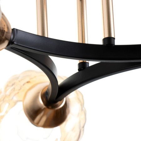 Svetogor chandelier "Love" 3x60W E27 Black/gold 50x50x23cm-3
