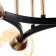 Svetogor chandelier "Love" 3x60W E27 Black/gold 50x50x23cm