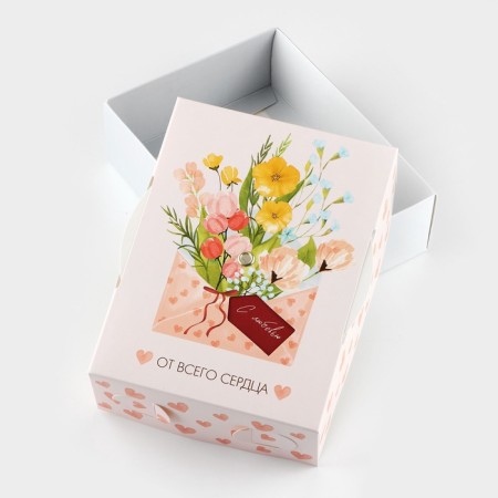 Folding box "with all my heart", 16 x 12 x 5 cm-3