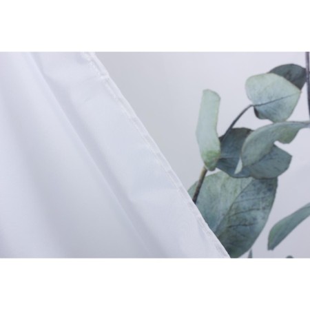 Bath curtains with Joy Home Kaya Green rings, 180x200 cm-1