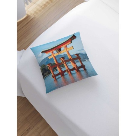 Decorative pillowcase "landscape", size 45 x 45 cm, sewn -up-1