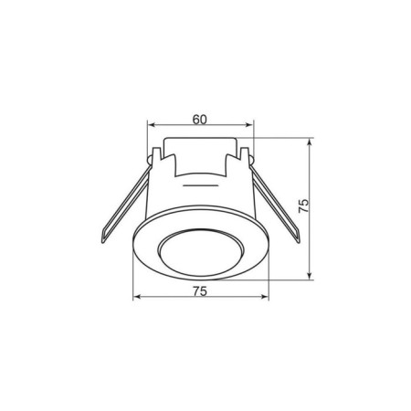 Built -in traffic sensor SEN86, 1200W, 6M 360 °, white color, D = 94mm-1