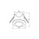 Built -in traffic sensor SEN86, 1200W, 6M 360 °, white color, D = 94mm