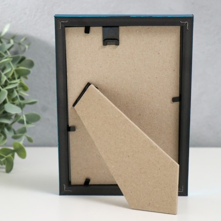 Photo frame Plastic "Rainbow" 10x15 cm, aquamarine metallic-3