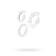 Toyfa A-Toys rings set, silicone, transparent, D 3.5/3/2 cm