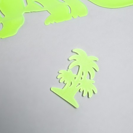 Phosphorus sticker "Triceratops" with adhesive pads set of 2 pcs mix 29.5x25 cm-6