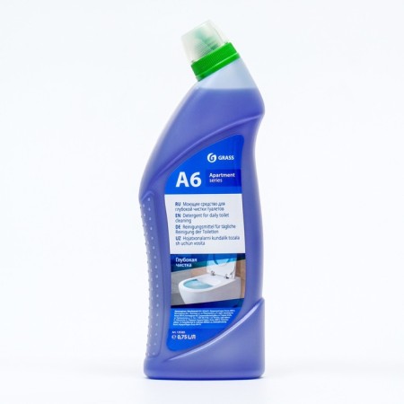 The detergent for deep cleaning of toilets Apartment Series A6, 750 ml