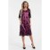 Female dress, size 44, black color, pink