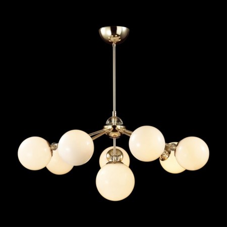 Cell chandelier Lumion. Marsha, 8x40W, E27, 640x730x730 mm, gold color