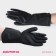 Gloves of household latex shares, size L, protective, chemically persistent, 60 gr, black color
