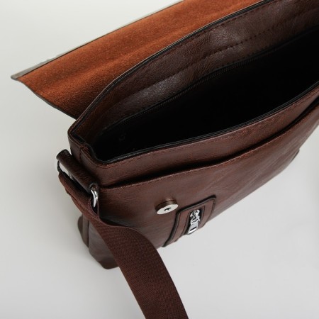 Male bag, brown color-4