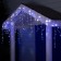 Garland "fringe" 4 × 0.6 m, IP44, white thread, 180 LED, white-blue glow, flashing, 220 V